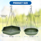 Hanging Bird Bath，2 in 1 XL Hanging Bird Feeder & Birds Bath for Outside