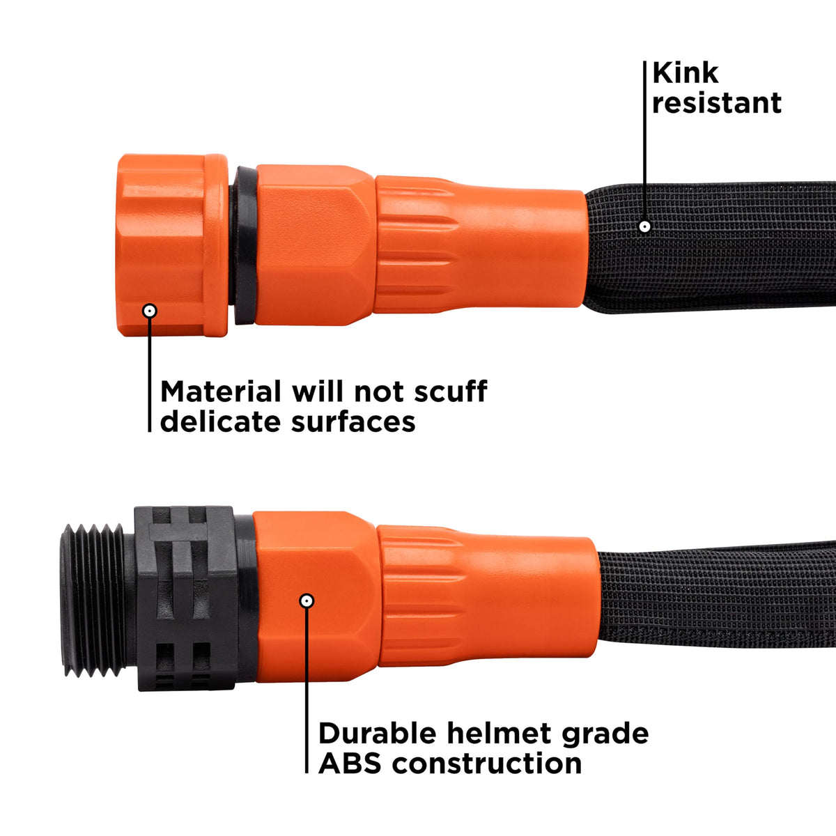 Black + Decker® 25 ft x 5/8 in, Expanding Garden Hose – Lightweight, Kink-Resistant, Quick Repair Couplings® BXMHBB22182