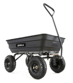 Gorilla Carts Heavy-Duty Poly Garden Dump Cart, 4 Cu Ft, 600 lb Capacity