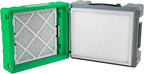 MOUNTO 550cfm Hepa Air Scrubber Industrial Air Cleaner- 550cfm Portable Air Purifier w/Variable Speed, Dual Outlet for Fire/Water Damage Restoration, Construction & Painting, Janitorial (Green)
