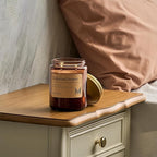 M&SENSE Teakwood Intense Home Scented Candle | 19.4oz, 116-Hour Burn | Natural Organic Soy Wax | Long-Lasting for Stress Relief and Gifting | for Bedroom，Relaxing SPA，Office