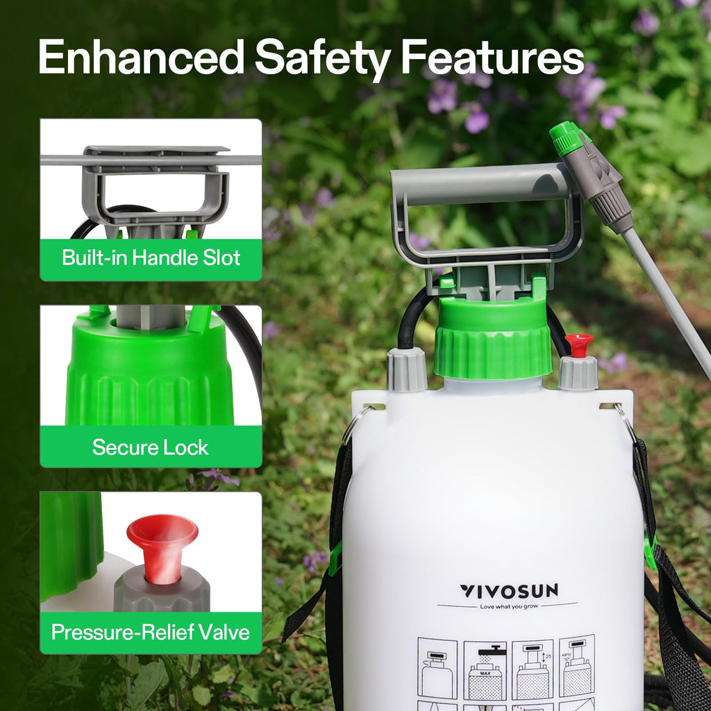 VIVOSUN 1 Gal/4L Pump Sprayer, Garden Water Sprayer