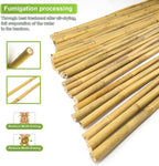 25pcs 7/20" D Thicker Heavy Duty Bamboo Stakes, 3FT Plant Stakes, Natural Garden Stakes for Tomato, Bean, Flowers,Trees Potted and Climbing Plant Support
