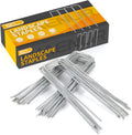 WAENLIR 6 inch 50 Pack Landscape Staples Galvanized Garden Stakes, Metal Landscape Fabric pins Plant Cover Stakes Yard Stakes Tent stakesfor Securing Weed Fabric Barrier, Artificial Turf