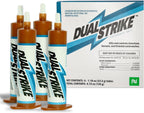 Nisus Dual Strike Cockroach Bait Gel, Kills Roaches Fast with Boric Acid and Fipronil, Long-Lasting Indoor and Outdoor Pest Control Use, 4 Pack