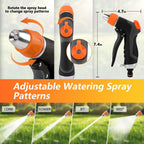 HOOFUN 2 Pack Garden Hose Nozzle High Pressure 10 & 2 Water Hose Nozzle