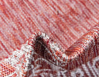 Unique Loom Outdoor Traditional Collection Area Rug - Antique (8' x 11' 4" Rectangle, Rust Red/ Gray)