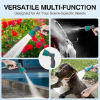 Hose Nozzle, Thumb Control Garden Hose Nozzle, 10 Adjustable Pattern Water Hose Sprayer Nozzle, Ergonomic Spray Nozzle for Gardening, Garden Tool for Watering, Ground Cleaning, Car Washing
