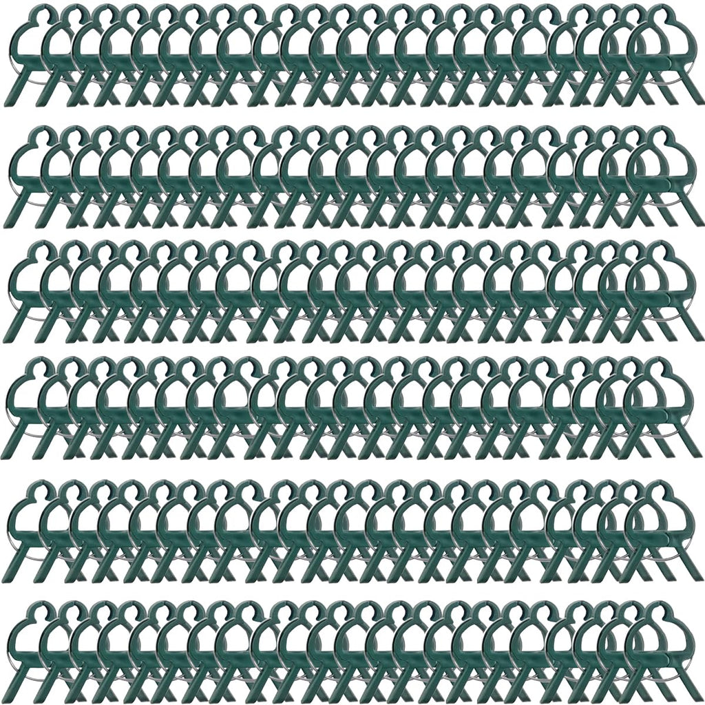 GXXMEI 100PCS Plant Clips Garden Clips for Tomato Cage, Tomatoes Clips Plant Support Clips for Bamboo Stakes, Climbing Plants, Vines, Gentle Plant & Flower Trellis Clips for Plant Stalks, Stems