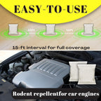 Mouse Repellent Pouches,Peppermint Oil Powered, Indoor Outdoor & Car Use, Natural Rodent Deterrent for Home, RV, Garage | Safe for Pets & Kids,Advanced Botanical Formula for RV & Vehicle Protection