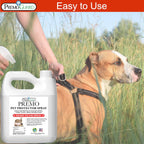 Premo Guard Pet Protector Spray - 128 oz - Kills Mites, Fleas, Ticks, & Mosquitoes - for Dogs, Cats, & Home - Natural Plant Based Oils for Control, Prevention & Treatment - Family Safe