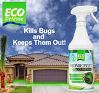 Eco Defense Biobased Pest Control Spray - Ant, Roach, Spider, Bug Killer and Repellent - Natural Indoor & Outdoor Bug Spray - Child & Pet Friendly (1 Gallon)