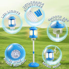Bubble Machine for Kids Bubble Blower Maker with Lights and Music Automatic Bubble Stand Machine for Parties Birthday Wedding Toddlers Kid Summer Outdoor Toys