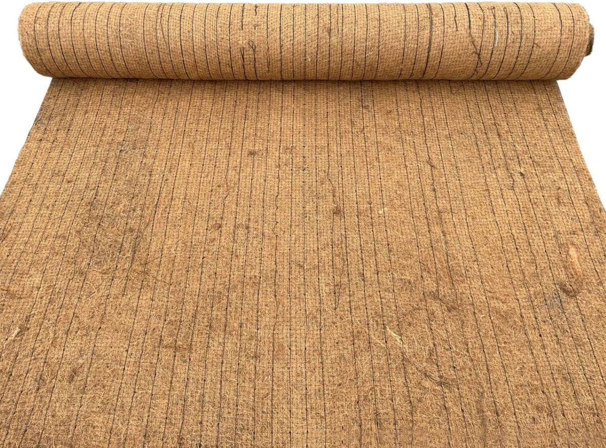 Sandbaggy Coconut Erosion Control Blanket – 3.75 ft x 120 ft Coir Mat for Soil Retention, Slope Stabilization, Plant Growth & Ground Cover – Ideal for Hillsides & DOT Projects - 2 Rolls (900 sq ft)