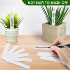 Plant Labels 120PCS, Darfukei Outdoor Waterproof Garden Markers, Plastic Nursery Seed Plant Tags with Bonus a Permanent Marking Pen, Gardening Gifts for Women Men…