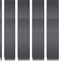 Rebar Stakes 24 Inch 40 Pack Straight Metal Stakes for Ground 1/2 Inch Diameter Landscape Timber Spikes with Chisel Point End for Plant Support, Concrete Form and Fence, Black