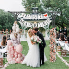 Garden Arch Trellis 7FT Wedding Arch Backdrop Stand,Metal Garden Arbor Trellis for Plant Climbing Outdoor, Plant Arch with Anchored Pile, Flower Arch Stand Balloon Decor,Archway Pergola