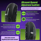 BWZ600 Direct Ultrasonic Bat Repeller - Featuring Bat-ZoneZonic™ Frequency Control for Precise Repelling of Bats (Midnight Black)