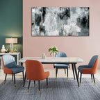 NINEASO Black Gray Abstract Wall Art - Abstract Canvas Pictures for Wall Decor Modern Abstract Canvas Painting Artwork for Living Room Bedroom Home Office Wall Decorations 29" x 58"
