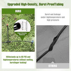 100FT 1/4 Inch Drip Irrigation Tubing with 10 Pack Push-to-Connect 1/4" Tee Connectors, Distribution Drip Line Hose & Universal Tee Fitting, for Drip Irrigation Parts or Drip System and Misting System