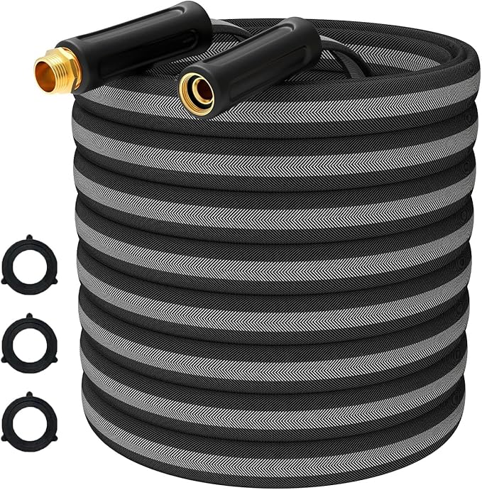 100ft Garden Hose Lightweight Flexible Water Hose, Abrasion Resistant, Kink Free, Durable Sturdy Hoses 2025 Up Graded Thicken Waterhose 700 PSI for Outdoor, RV, Marine, Convenient Storage, 3/4GHT