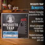 Grandpa Gus’s Mosquito Trap - Effective Long Term Outdoor Mosquito Control Killer Trap, Eco Friendly Insect Prevention for Patios and Gardens (Pack of 2)