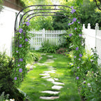 Trellume Garden Arch Trellis - 69" L*71" W*87" H, Rust-Proof Grape Trellis with Thickened Steel 20MM Pipe, Garden Arch Trellis for Climbing Plants Outdoor, Tunnel Trellis for Cucumber, Pumpkin, Melon