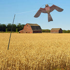 Bird Hawk Flying Kite with Pole Crops Farm Protector Bird Scarer Flying ONLY 4M Pole Without Kite