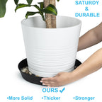 Austin Planter, 18 Inch (16.3 Inch Base), Black