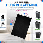Bagean HPA300 Carbon Pre Filter A Compatible with Honeywell Air Purifier Filter Replacement - Fits HPA300 HPA5350 HPA5300B Series - Activated Prefilter A Absorbs Odor & Filters Freshen the Home (4-Pk)