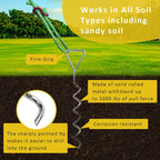 Spiral Tree Stake Kit, Tree Stakes and Supports for Leaning Trees, Protect Trees from Bad Weather