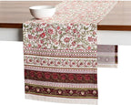 Maison d' Hermine Table Runner 100% Cotton Single Layer Table Runners 108 inches Long for Thanksgiving Christmas Decorations Home Kitchen Dining Party Wedding (Reveillon Au Jardin, 14.5" x 108")