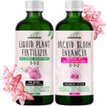 Orchid Fertilizer – Complete Orchid Plant Food Set 3-1-2 & 0-3-2 Liquid Fertilizers for Blooming, Root Growth – Optimal Orchids Care (2 x 32 OZ Bottles)