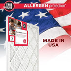 True Blue 18x24x1 MERV 11 Allergen Air Filter (4-Pack) | Electrostatic Pleated HVAC Furnace Air Filter | Replacement Filter for Home Use | Made in USA