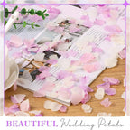 2500 PCS Purple and White Hydrangea Petals 100% Natural Real Flower Petals for Wedding Aisle, Flower Girl Scattering Flowers, Will You Marry Me, Romantic Night, Proposal, Anniversary, Special Night