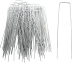 200 Pack 8 Inch Landscape Staples - Heavy Duty 11 Gauge Galvanized Steel Garden Stakes Staples - Weed Barrier Stakes U-Shaped Pins for Securing Pegs Irrigation Tubing Fabric Ground Sheets