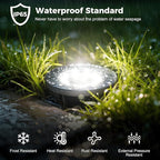 Brightown Solar Lights Outdoor Waterproof, 12 Packs LED In-Ground Solar Yard Lights for Yard, Patio, Garden, Lawn, Deck, Outside, Pathway, Driveway, Walkway, Sidewalk, Cold White