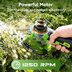 2 in 1 Hedge Trimmer Cordless, 7.2V Electric Grass Cutter Hedge Shears, Handheld Shrub Bush Trimmer, Lightweight Grass Shears, Rechargeable Yard Tool Battery & Type-C Cable, Gift for Men, Dad, Husband