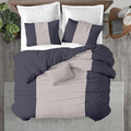 Kotton Culture 1 Pc Custom Size Duvet Cover Only -100% Egyptian Cotton Sateen 600 Thread Count Ultra Soft Premium Durable Comforter Cover Zipper Closure & Corner Ties (Dashing Grey, Custom)