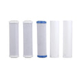 Watts Premier Annual 5-Pack VOC Filtration Kit for WP-4V RO Reverse Osmosis System, Water Filter Replacement, 2 Sediment Filters, 2 Carbon Pre-Filters, VOC Filter, Reduces Chlorine & Sediments