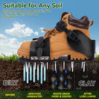 HFH Lawn Aerator Shoes for Grass，Aeration Shoes for Lawn，Spike Shoes for Lawn Aerating (Buckle)