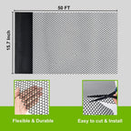 Plastic Wire Mesh Fence Roll, GENNIZZ 15.7IN x 50FT Plastic Chicken Wire Mesh, Garden Netting Fencing Barrier for Poultry Balcony Chicken Puppy (0.4m x 15m)
