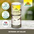Neudorff Outdoor Ant Killer, Ant Bait Granules 1 lbs Treats up to 2,000 sq. ft. & Lasts up to 4 Weeks, Home Perimeter Treatment for Organic Gardening, Insect Bait Attracts and Kills (1 lb)