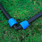 10 Pcs 1/2 Inch Drip Irrigation Elbow Fittings(1/2" ID x 0.640" OD),1/2 Inch Drip Line Lock Barbed 90 Degree Elbow Connectors for 1/2 Drip Irrigation Tubing Connection Parts for Garden Watering System