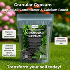 Gypsum for Soil - Calcium for Plants - Gypsum Fertilizer for Gardening, Lawn & Vegetables - Calcium for Garden (2 qts. - 4 lbs)