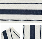 Artoid Mode Dark Blue Farmhouse Woven Rustic Table Runner, Seasonal Holiday Hollow Kitchen Dining Table Decoration for Home Party Decor 12x60 Inch