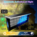 Powerful Large Solar Bug Zapper Outdoor for 4000 sq.ft, Rechargeable Mosquito Zapper with High Powered, Cordless Solar Fly Zapper for Patio Garden Backyard RV Camping Pond with 18W Solar Panel