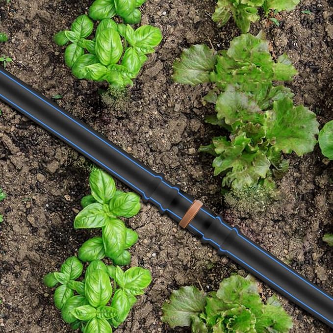 JAYEE 30 Pack Drip Irrigation Barbed Coupling Fittings (17mm) for 1/2”.600” ID Drip Tubing