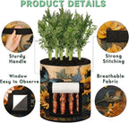Sunflower Flowers Grow Bags 7 Gallon Thickened Nonwoven Plant Pot Vegetables Potato Fruit Plant Grow Bag with Handle Garden Plant Bag Outdoor 2 Pack
