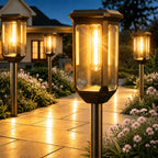 Tenmiro Solar Pathway Lights Outdoor 8 Pack, Bright Solar Garden Lights